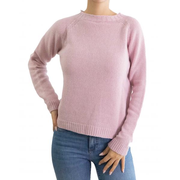 Maglioncino girocollo misto cashmere 